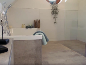 Barrierefreies Bad mit bodentiefer Dusche