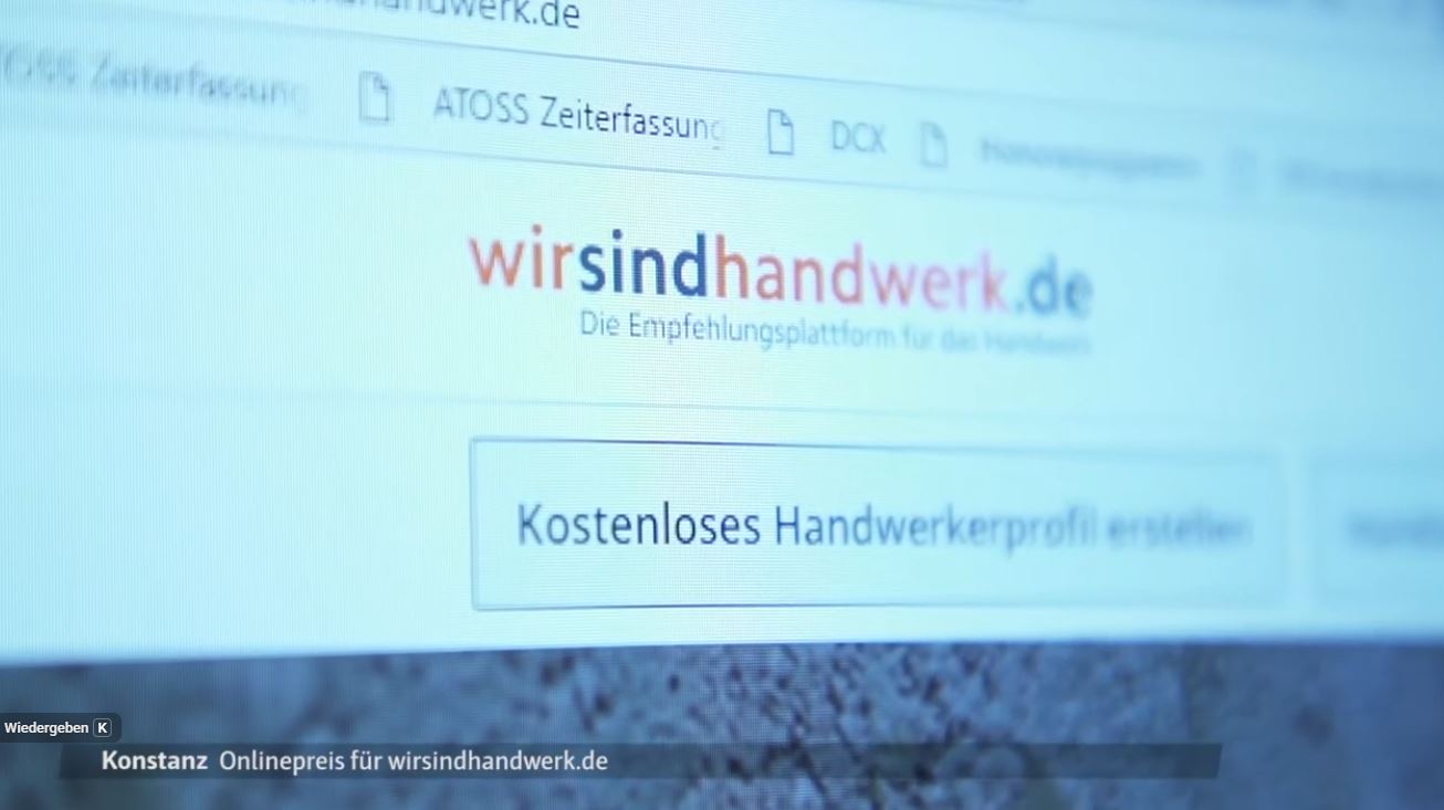 TV-Beitrag: wirsindhandwerk.de erhält Auszeichung "Deutschlands Beste Online-Portale 2018