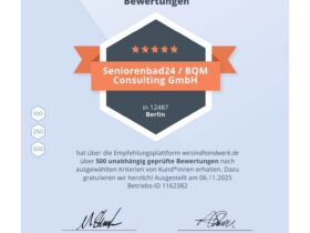 Seniorenbad24 erreicht 500 Bewertungen auf wirsindhandwerk.de – ein starkes Zeichen für Vertrauen und Qualität