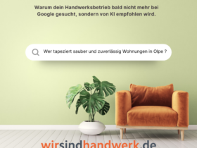 Gefunden werden ist kein Zufall mehr In Zukunft gewinnt nicht der Betrieb mit den meisten Bewertungen. Sondern der, der am verständlichsten erklärt, was er kann, wo er arbeitet und warum er relevant ist.