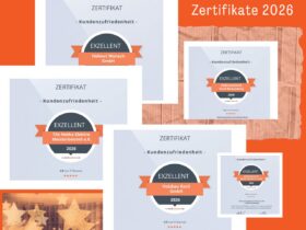 Kundenzufriedenheit, die sichtbar wird. Unsere Zertifikate 2026 für starke Handwerksbetriebe
