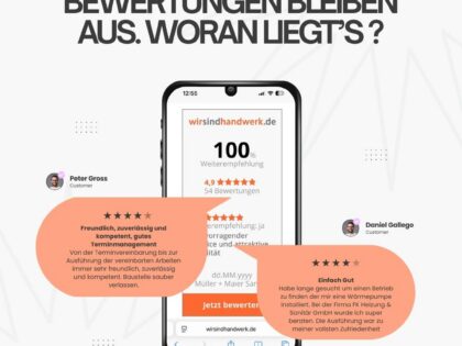 Mehr echte Bewertungen für dein Handwerksunternehmen – sichtbar direkt auf deiner Webseite