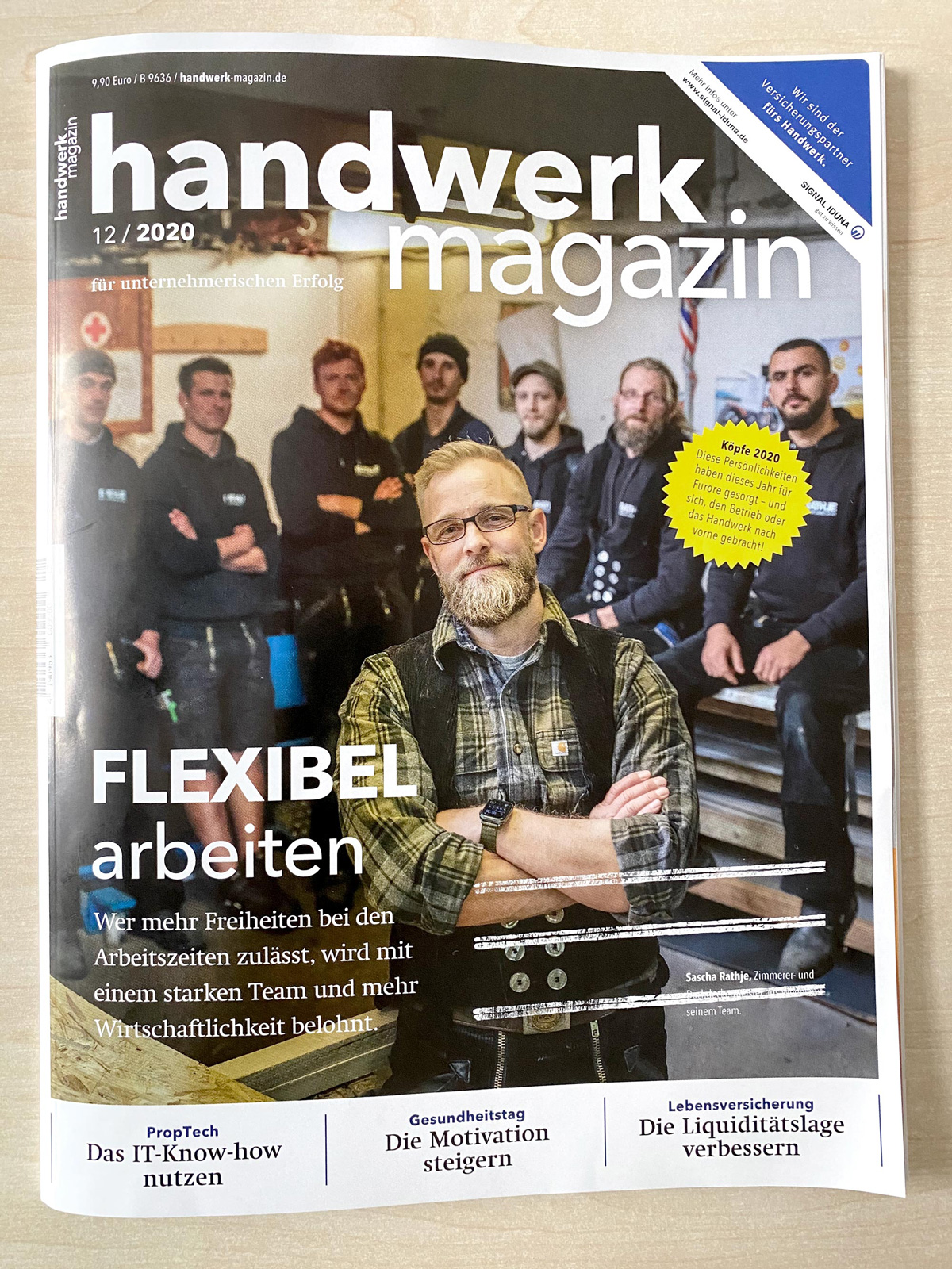 Diese Köpfe haben 2020 „für Furore gesorgt“ und mit ihren Leistungen das Handwerk nach vorne gebracht. Mittendrin unser Gründer Andreas Owen neben Elon Musk und Angela Merkel!